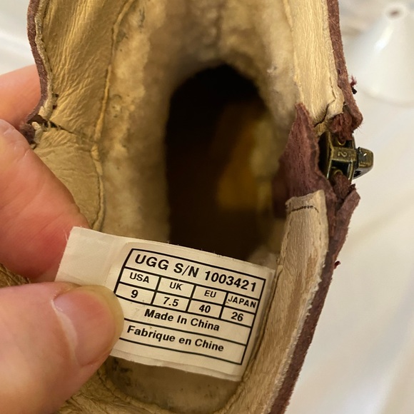 UGG SUEDE NEEVAH ANKLE BOOTS SN 1003421 Brown – size 9 - Picture 6 of 16